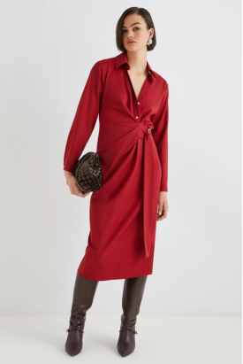VESTIDO CAMISA VERMELHO