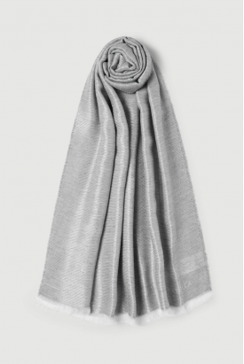 LENÇO CINZA COM LANTEJOULAS