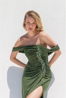 VESTIDO LONGO VERDE
