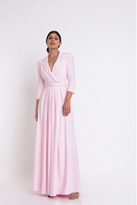 VESTIDO LONGO ROSA CLARO