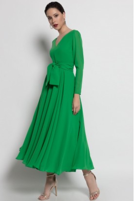 VESTIDO MIDI VERDE
