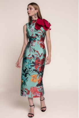 VESTIDO MIDI ESTAMPADO