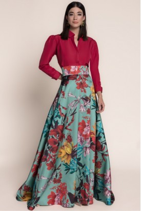 SAIA LONGA ESTAMPADA
